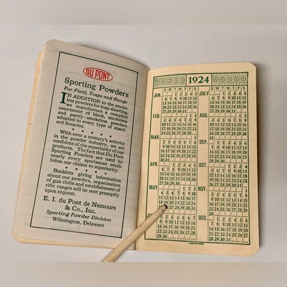 1924 Vintage DU PONT Gunpowder Scorebook for Trap Shooters - Picture 8 of 14